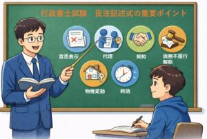 投稿についてもっと詳しく 【行政書士試験・記述式対策】民法で必ず押さえるべき分野・条文・書くべき内容を徹底解説