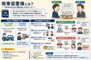 投稿についてもっと詳しく 商事留置権とは？「双方のために商行為」がポイント！商法521条を徹底解説